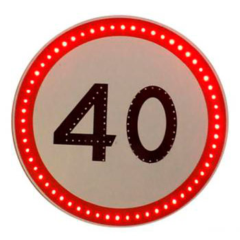 Светодиодный знак 3.24 «Ограничение максимальной скорости»